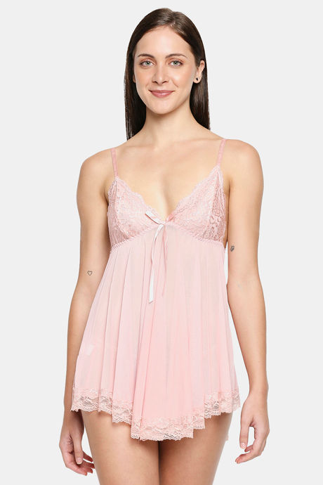 Sheer 2024 pink babydoll